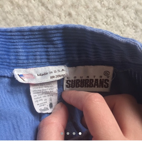 💙 Union Made 1970's Vintage Corduroy Pants - Picture 4 of 4